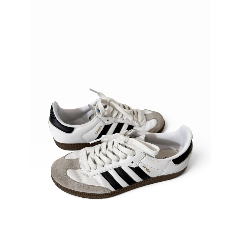 Adidas Samba OG Cloud White Core Black Gum Sneakers Size 7